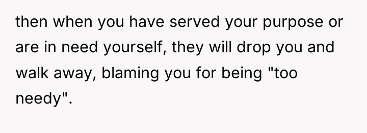 then when you have served your purpose or are in...