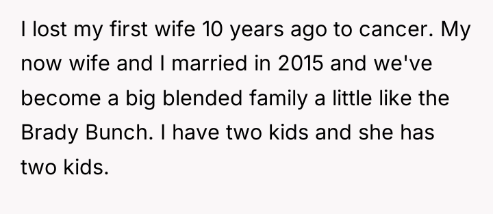 I lost my first wife 10 years ago to cancer....