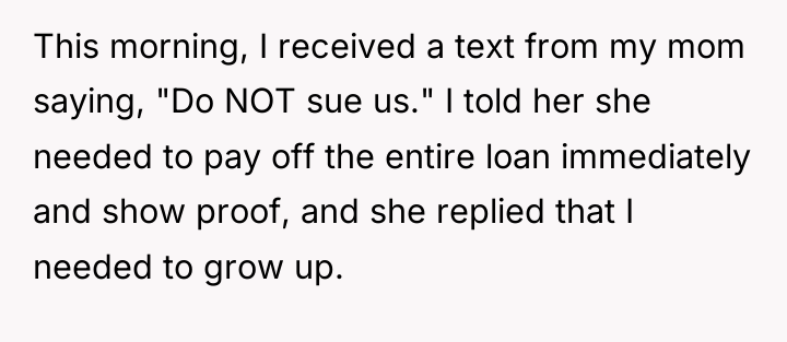 This morning, I received a text from my mom saying,...
