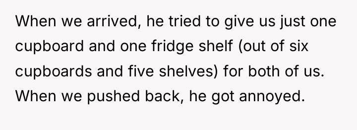 When we arrived, he tried to give us just one...