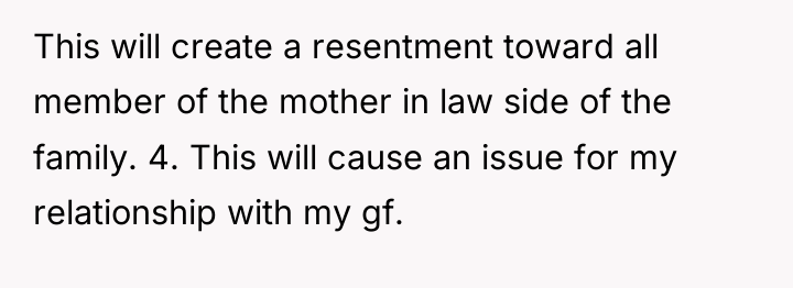This will create a resentment toward all member of the...