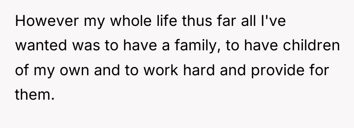 However my whole life thus far all I've wanted was...