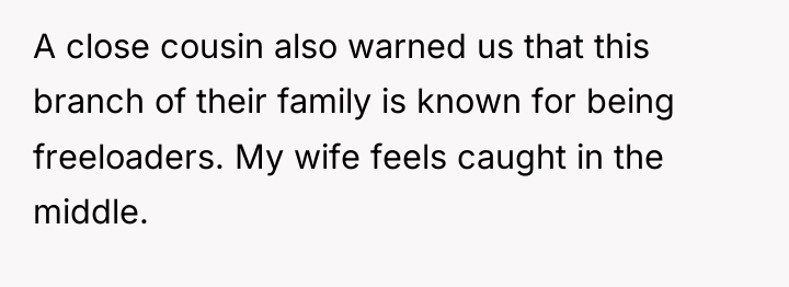 A close cousin also warned us that this branch of...