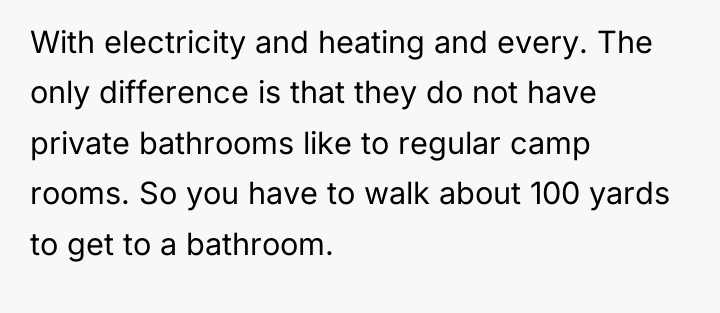 With electricity and heating and every. The only difference is...