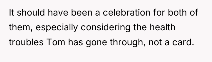 It should have been a celebration for both of them,...