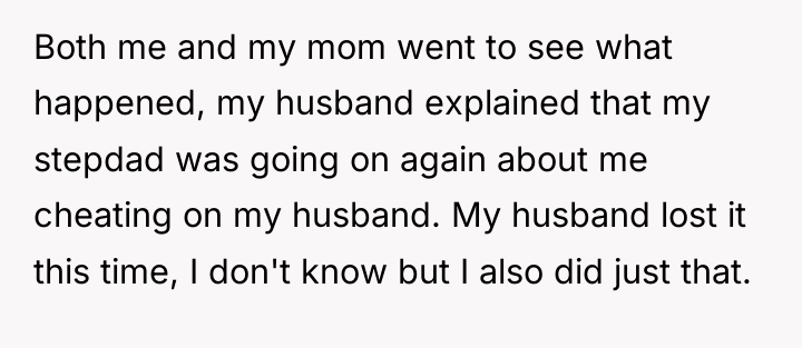 Both me and my mom went to see what happened,...