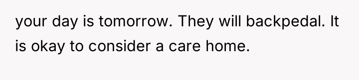 your day is tomorrow. They will backpedal. It is okay...