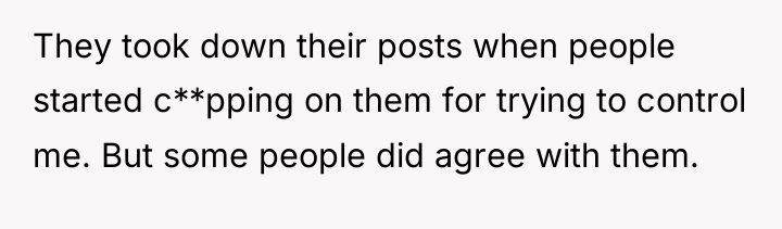 They took down their posts when people started c**pping on...