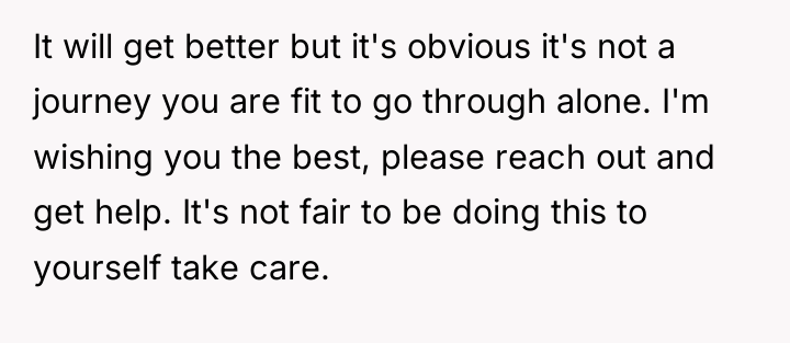 It will get better but it's obvious it's not a...