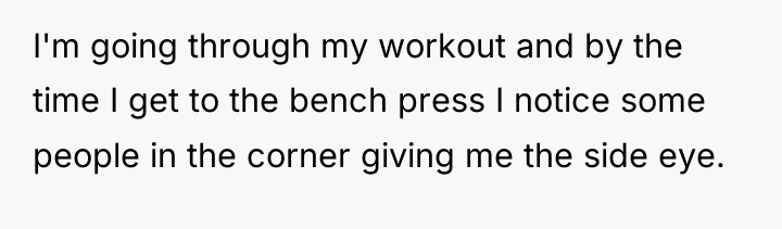 I'm going through my workout and by the time I...