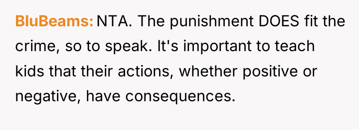 BluBeams NTA. The punishment DOES fit the crime, so to...