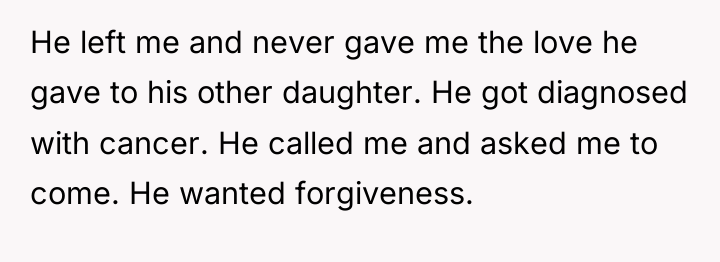He left me and never gave me the love he...
