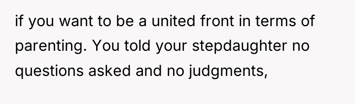 if you want to be a united front in terms...