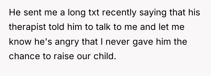 He sent me a long txt recently saying that his...
