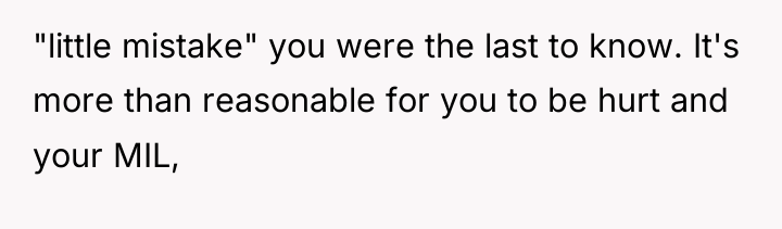 "little mistake" you were the last to know. It's more...