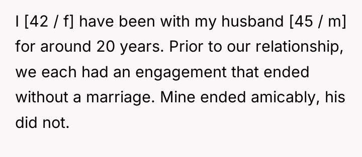 I [42 / f] have been with my husband [45...