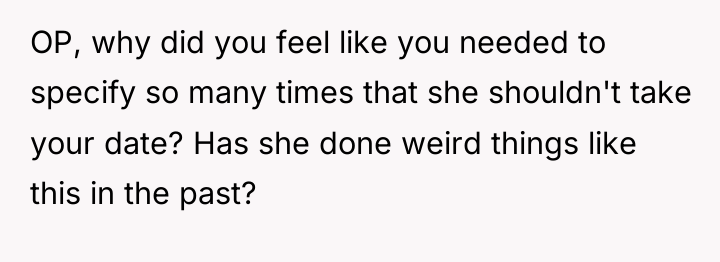 OP, why did you feel like you needed to specify...