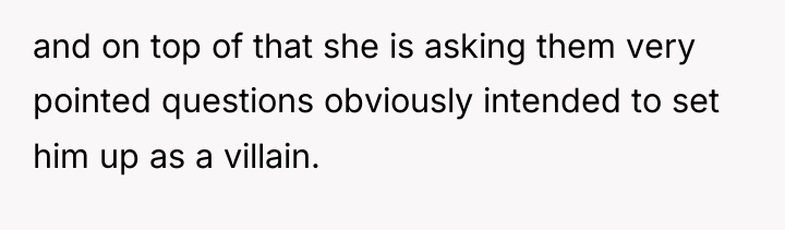 and on top of that she is asking them very...