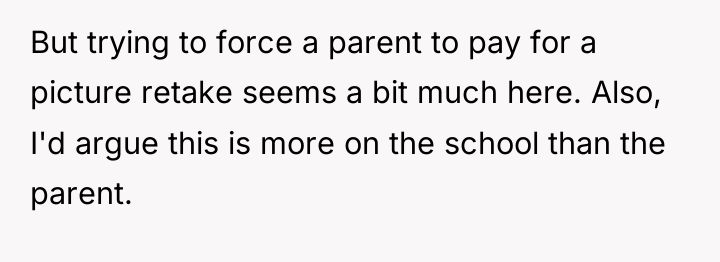But trying to force a parent to pay for a...