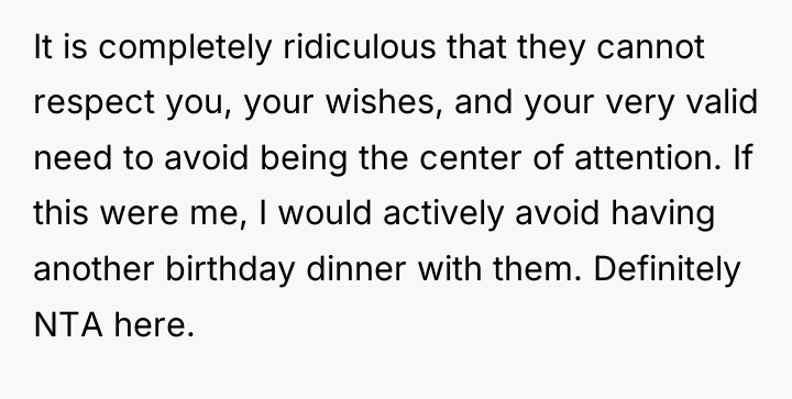 It is completely ridiculous that they cannot respect you, your...
