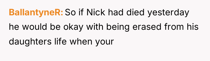 BallantyneR So if Nick had died yesterday he would be...