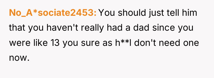 No_A*sociate2453 You should just tell him that you haven't really...