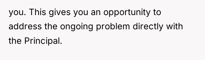 you. This gives you an opportunity to address the ongoing...