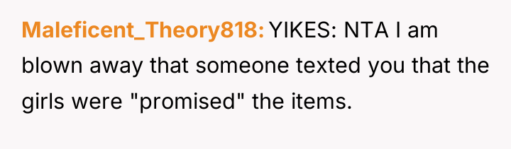 Maleficent_Theory818 YIKES: NTA I am blown away that someone texted...
