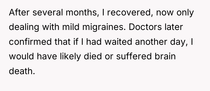 After several months, I recovered, now only dealing with mild...