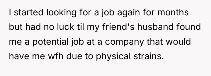 I started looking for a job again for months but...