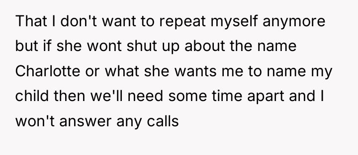 That I don't want to repeat myself anymore but if...