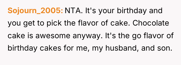 Sojourn_2005 NTA. It's your birthday and you get to pick...