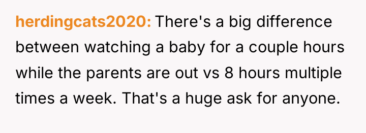 herdingcats2020 There's a big difference between watching a baby for...