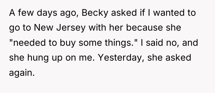 A few days ago, Becky asked if I wanted to...