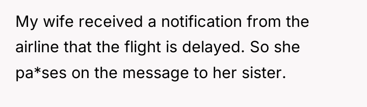 My wife received a notification from the airline that the...