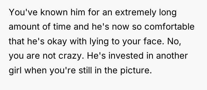 You've known him for an extremely long amount of time...