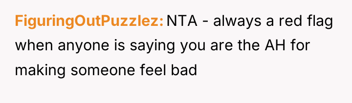 FiguringOutPuzzlez NTA - always a red flag when anyone is...