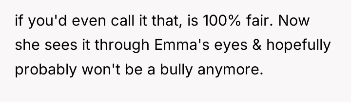 if you'd even call it that, is 100% fair. Now...