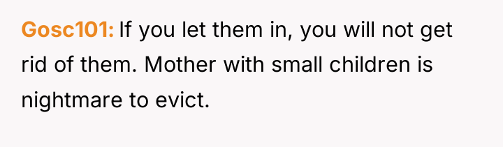 Gosc101 If you let them in, you will not get...