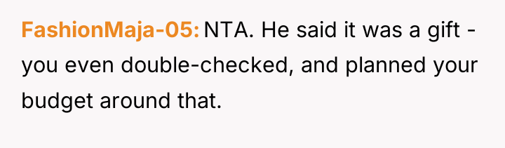 FashionMaja-05 NTA. He said it was a gift - you...