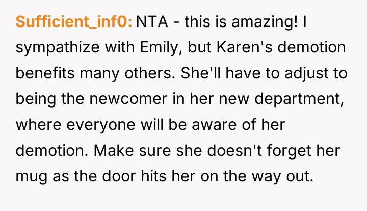 Sufficient_inf0 NTA - this is amazing! I sympathize with Emily,...