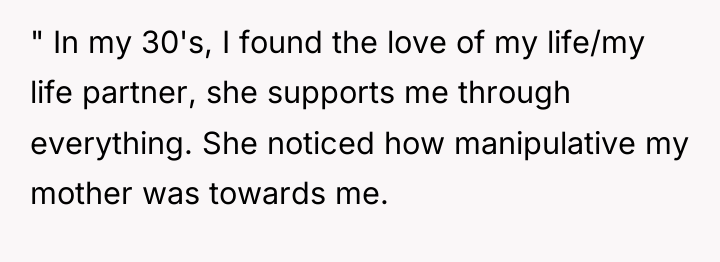 " In my 30's, I found the love of my...