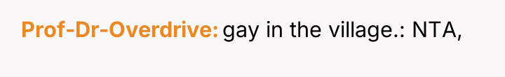 Prof-Dr-Overdrive gay in the village.: NTA,