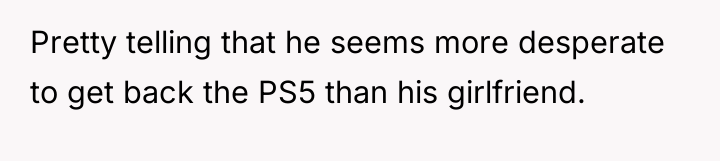 Pretty telling that he seems more desperate to get back...