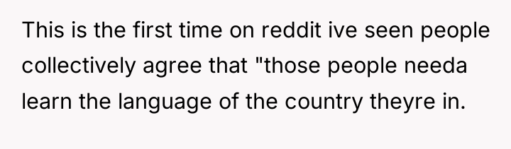 This is the first time on reddit ive seen people...