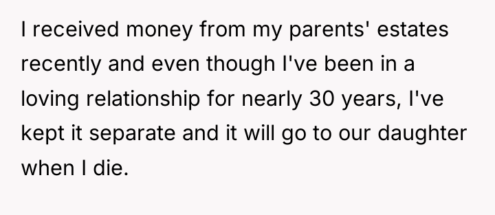 I received money from my parents' estates recently and even...