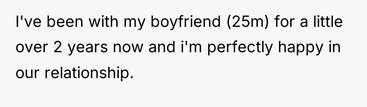 I've been with my boyfriend (25m) for a little over...