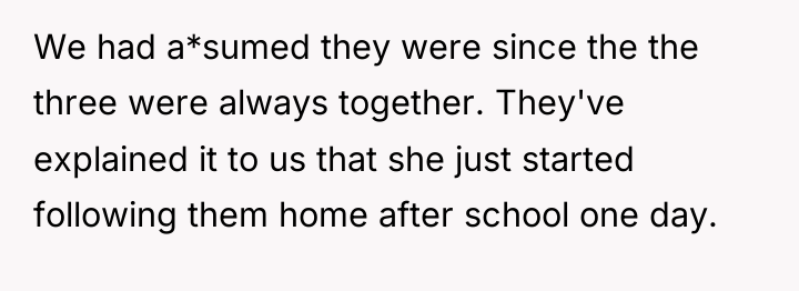 We had a*sumed they were since the the three were...