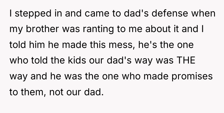 I stepped in and came to dad's defense when my...