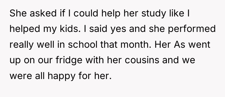 She asked if I could help her study like I...